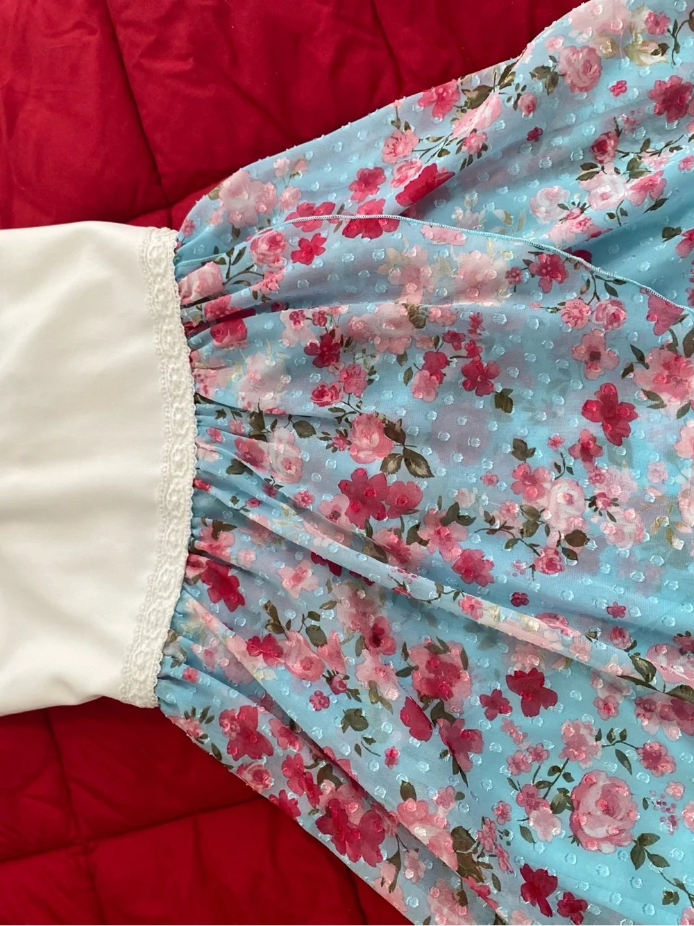 Speechless White and Aqua Floral Dress